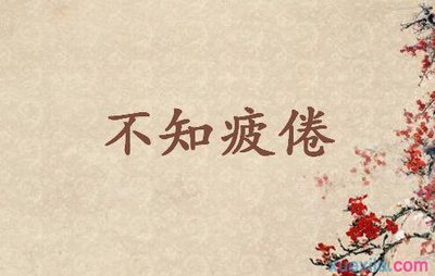 不知疲倦